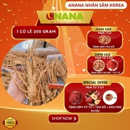 6-year-old Korean standard fresh ginseng, 1 odd root, size 5 roots/1kg, a precious herb for ANaNa he