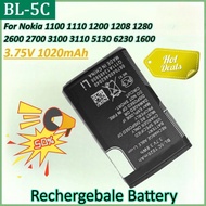 BL5C BL-5C 3.75V 1020mAh Lithium Game Console Battery for Nokia 1100 3100 3110 1110 1200 1208 2700 5