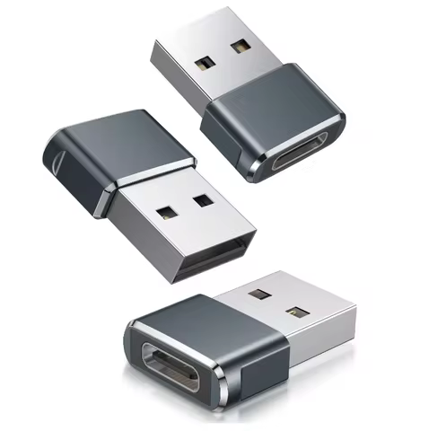 USB to USB C Adapter,iPhone 16 16e 15 Pro Max Charger Adapter 3Pack,USBC Female to USB A Male,Type C