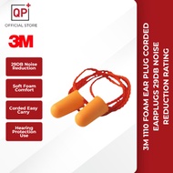 3M 1110 FOAM EAR PLUG CORDED EARPLUGS 29DB NOISE REDUCTION RATING l PENUTUP TELINGA l 耳塞