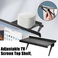 Home Organizer Adjustable Tv Screen Top Shelf Rack Holder Monitor Stand Desktop Tv Rack Storage I8k5