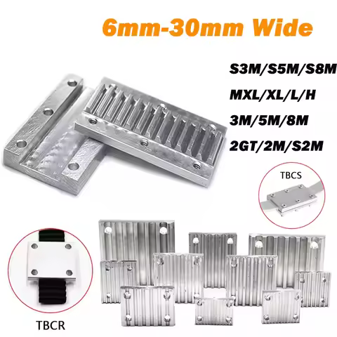1Pcs Connection Clamping Plate Aluminum Arc Clamp Tooth Plate S3M S5M S8M MXL XL L H 3M 5M 8M 2GT 2M