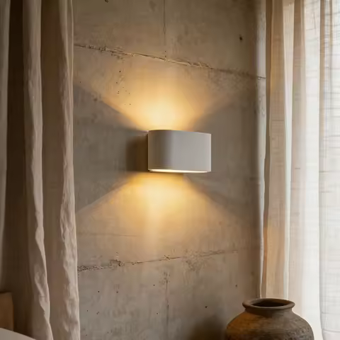 Nordic White LED Wall Light G9 Bulb Gypsum Indoor Home Decor Lamp For Bedroom Parlor Stairs Aisle Ho