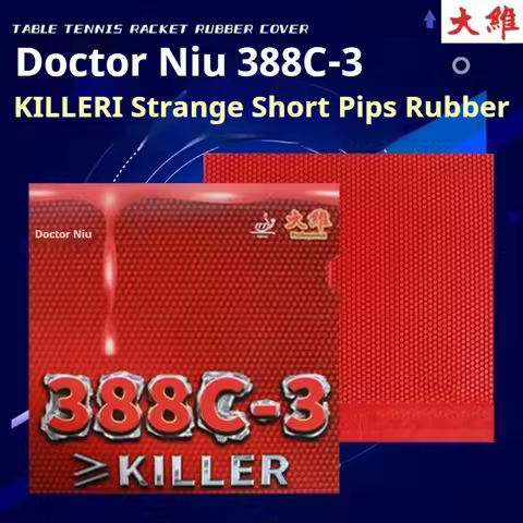 DAWEI 388C-3 KILLER OX Short Pimples Table Tennis Rubber ITTF Approved Ping Pong Rubber without Spon