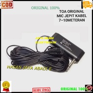 G65 original 100% toa Mic Jepit kabel 8 meter Kancing kerah baju microphone Clip on klip tie Condend