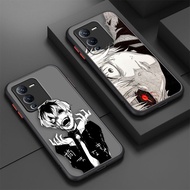Matte Phone Case Skin Feeling Tokyo Ghoul Kaneki Ken For Vivo S1 S5 S6 S9 S9E T1 Z1 Z6 V11I V5 V23E V20SE X21UD X70 X60 PRO PLUS 5G Y91 Y93 Y91C IQOO5 IQOO7 IQOO NEO3  NEO5