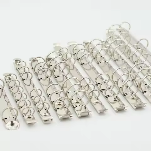 A4 B5 A5 A6 A7 B7 Loose-Leaf Spiral Notebook Metal Clip Ring Binder 1.5/2/3cm Diameter DIY Fill Pape