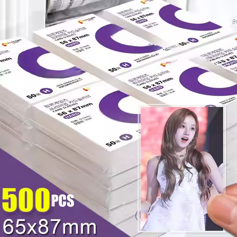 1-500Pcs Premium HD Transparent Kpop Idol Card Protective Sleeve Album Photcards Waterproof Protecto