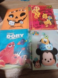 全新4R相簿，Tsum tsum,小熊維尼winnie the pooh, 海底奇兵Dory,hello kitty萬勝節南瓜精靈