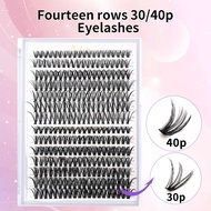 Eyelash extension kit 35D 45D 70/90D DIY eyelash cluster kit 9-16MM CD curling eyelashes slim single