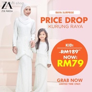 ✸✘✐๑【NXTH】 BAJU KURUNG SEDONDON IBU DAN ANAK Raya 2021 Zoe Arissa Pahang Riao Jacquard Sulam Lace Moden Nikah Bridesma