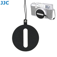 JJC Deluxe Nappa Leather Keeper Sticker with String for Lens Cap of Fujifilm X100V X100F X100T X100S X100 Camera