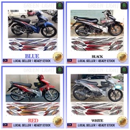 WAVE 110 BODY COVER STICKER STRIPE COVER SET WAVE 110RS (1) WHITE RED BLACK BLUE WAVE110RS WAVE110 R