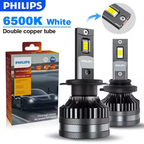 180W Philips Ultinon Rally 3590 Car Headlight Bulb H7 Led H1 H4 H11 9005 HB3 9006 HB4 9012 HIR2 Fog 