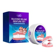 Oralhoe hàm răng giả Silicone Kit hàm răng giả Silicone Lót mềm hàm răng giả Kit hàm răng giả mềm bộ
