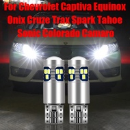 For Chevrolet Captiva Equinox Onix Cruze Trax Spark Tahoe Sonic Colorado Camaro 2pcs LED Bulbs Car S