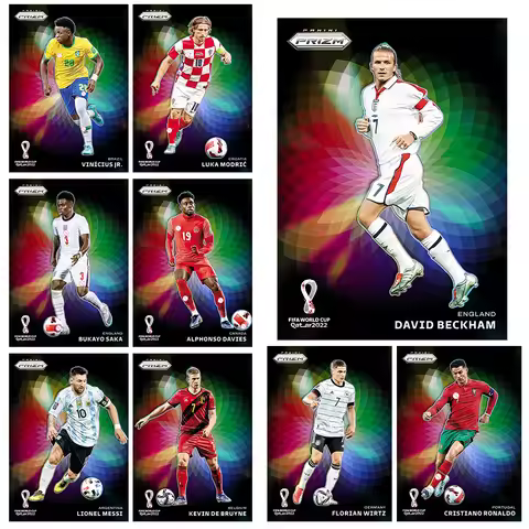 PANINI 2022 world cup DIY COLOR WHEEL Collectible cards Messi Cristiano Ronaldo Luka Modric David Be