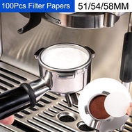 เครื่องชงกาแฟขนาด51/54/58มม. 100ชิ้นเครื่องชงกาแฟแบบไม่มีกระดาษกรองกาแฟสำหรับเครื่องชงกาแฟ