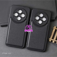 Tecno Spark 30C Case Leather Black SoftCase Tecno Spark 30C