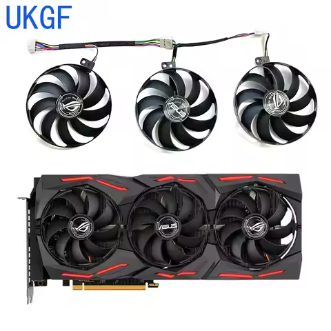 Brand new original T129215SU DC 12V 0.5A 7PIN 87MM GPU fan for ASUS ROG Strix RX5600 XT 5700 5700XT 