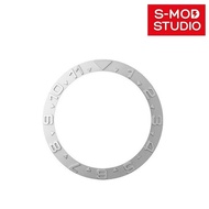 S-MOD SKX007 Seiko 5 SRPD Steel Bezel Insert YM Dual Time Silver Seiko Mod
