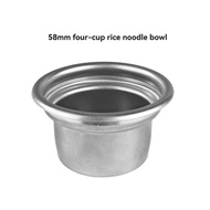 Coffee Machine Handle Filter Basket 58MM Stainless Steel Four-Cup Powder Bowl Reusable Coffee Filter