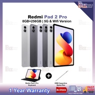 Xiaomi Redmi Pad 2 Pro (8GB+256GB) 5G & WIFI Version Tablet | Xiaomi Original Malaysi Set