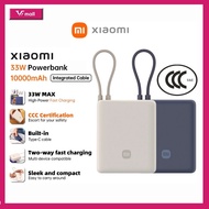 Clearance Sale  10000mAh 33W Xiaomi PowerBank 3C Certified (Built-in Cable) Pocket Edition Fast Char