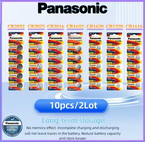 10Pcs Original Panasonic CR2032 CR2025 CR2016 CR1632 CR1616 CR1620 CR1220 Lithium Battery CR2032 Bat