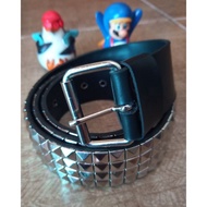 PUNK SPIKE BELT PUNK SPIKE BUCKLE/ 4-ROW PYRAMID PUNK SPIKE BELT/