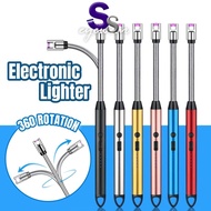 Electric Spark Lighter USB Rechargeable Windproof Arc Atomic Plasma Lighter Gas Stove Lighter Candle