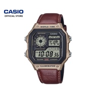 CASIO GENERAL AE-1200WHL Men's Digital Watch Genuine Leather Band