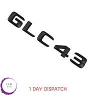 GLC43 MATT BLACK REAR BOOT LID TRUNK BADGE EMBLEM LETTERING FOR MERCEDES BENZ