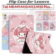 For Lenovo Tab M8 M9 M10 M11 8 9 10.1 10.3 10.61 11 inch HD FHD LTE Fashion Melody Flip Stand Case L