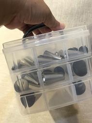 Amy烘焙網:三層小號食品级PP塑料18格收纳盒/花嘴色筆/指甲修護文具工具收納盒