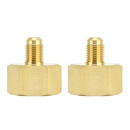 2PCS W21 to 1/4 SAE Refrigerant Charging Adapter Brass HVAC Converter Connector for R32 R134a R407a 