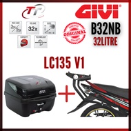 YAMAHA LC135 V1 LC 135 V1 GIVI HRV HEAVY DUTY MONORACK MONO RACK J KAKI TAPAK BOX KOTAK CARRIER KARIAR B32N E250N B33NM