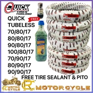 QUICK TIRE  PHOENIX TUBELESS By17 70/90/17 80/90/17 70/80/17 80/80/17 90/80/17 100/80/17 110/70/17 120/70/17140/70/17