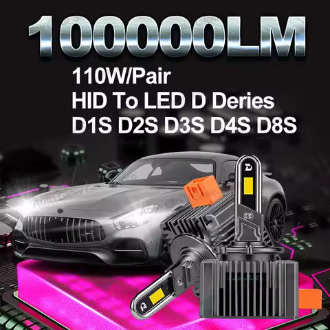 D SERIES D1S LED Car Headlight D2S D3S D4S D5S D8S HID Bulb D1R D3R D2R D4R Turbo Lamp 100000LM 6000