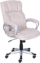 Boss Chair Boss Office Products Chairs Task Seating Ergonomic Computer Chair High Density Sponge Cushion 10cm Lifting Adjustment (Color : Pu Black) (Creamy White) (Creamy White) interesting