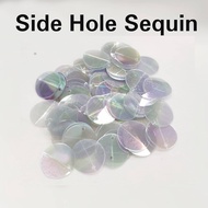 Sequins - Side Hole (5 gram / 50 gram) - TRANSPARENT GREY