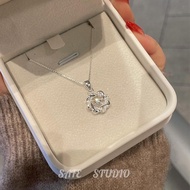 足银S999繁花似锦纯银项链女轻奢小众高级百搭镀银锁骨链女友闺蜜Pure silver S999 flowery sterling silver necklace female20260331