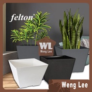 Felton Square Flower Pot 2494 Diamater 45cm Garden Deco / Pasu Bunga Berkebun Bonsai