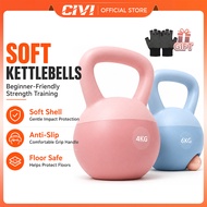 CIVI Kettlebell Soft Kettlebell 2.5/4/6/8 KG Candy Colored PVC Kettle Bell Home Workout Equipment