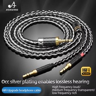 Hifi Mdr Z7 Headphone Cable 1 to 2 jack 3.5 4.4mm Balanced OCC Silver Upgrade Headphone Cable For HI
