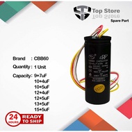 CBB60 Washing Machine Capacitor 9+7uF 10+4uF 10+5uF 12+4uF 12+5uF 13+5uF 15+5uF