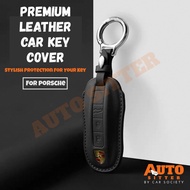 [Auto Sitter] Premium Leather Key Cover Porsche 911 Carrera, 911 Turbo, 911 GT3, 911 Targa, 911 Daka