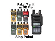 PAKET 7 UNIT HT BF UV 9R PRO WATERPROOF IP 68 WALKIE TALKIE UV9R PRO - Elvoir Store