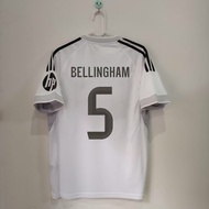 The New Real Madrid Home Jerseys For The 25-26 Season: No. 9 Mbappe No. 5 Bellingham No. 7 Vinicius