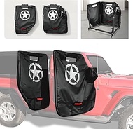 sukemichi Door Storage Bags for Jeep, Door Storage Cover Protective Sleeves for Jeep Wrangler JK JL 